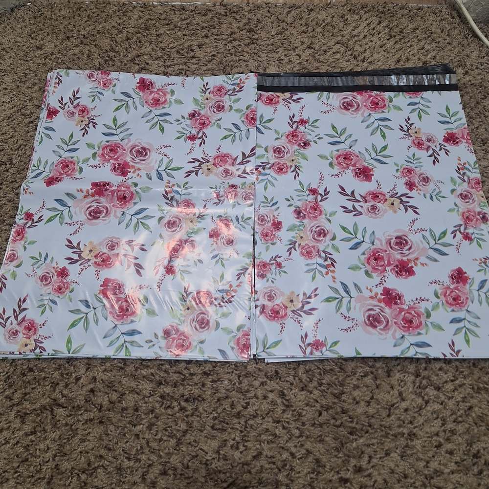 15ct. 14.5x19 Polymailers Bonus Random Thank You Cards/Stickers - Picture 4 of 5